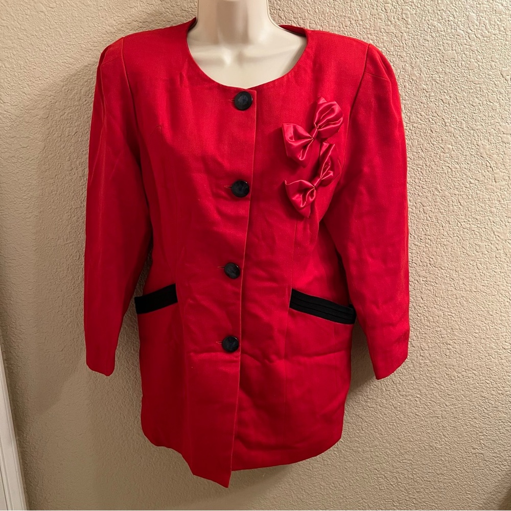 Oversized Red Women's Jacket Sz.M